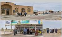 برنامه‌ریزی برای میزبانی شایسته از زائران و عزاداران؛ بازدید میدانی مسئولان از محل برپایی موکب «سنگرسازان بی‌سنگر» در گناباد