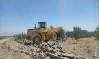 اخطار قاطع جهاد کشاورزی گلبهار؛ آزادسازی ۷۱ هکتار از اراضی کشاورزی در راستای صیانت از انفال