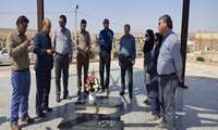 ادای احترام سربازان امنیت غذایی به مقام شامخ شهدا به مناسبت هفته جهاد کشاورزی